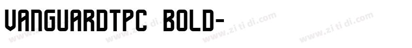vanguardtpc bold字体转换